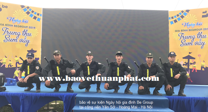 Triển khai dịch vụ bảo vệ sự kiện tại công viên Yên Sở - Hoàng Mai - Hà Nội